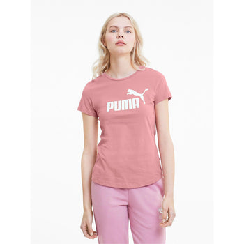 T-shirt rosa Puma Essentials Logo Tee, Abbigliamento Sport, SKU a712000034, Immagine 0